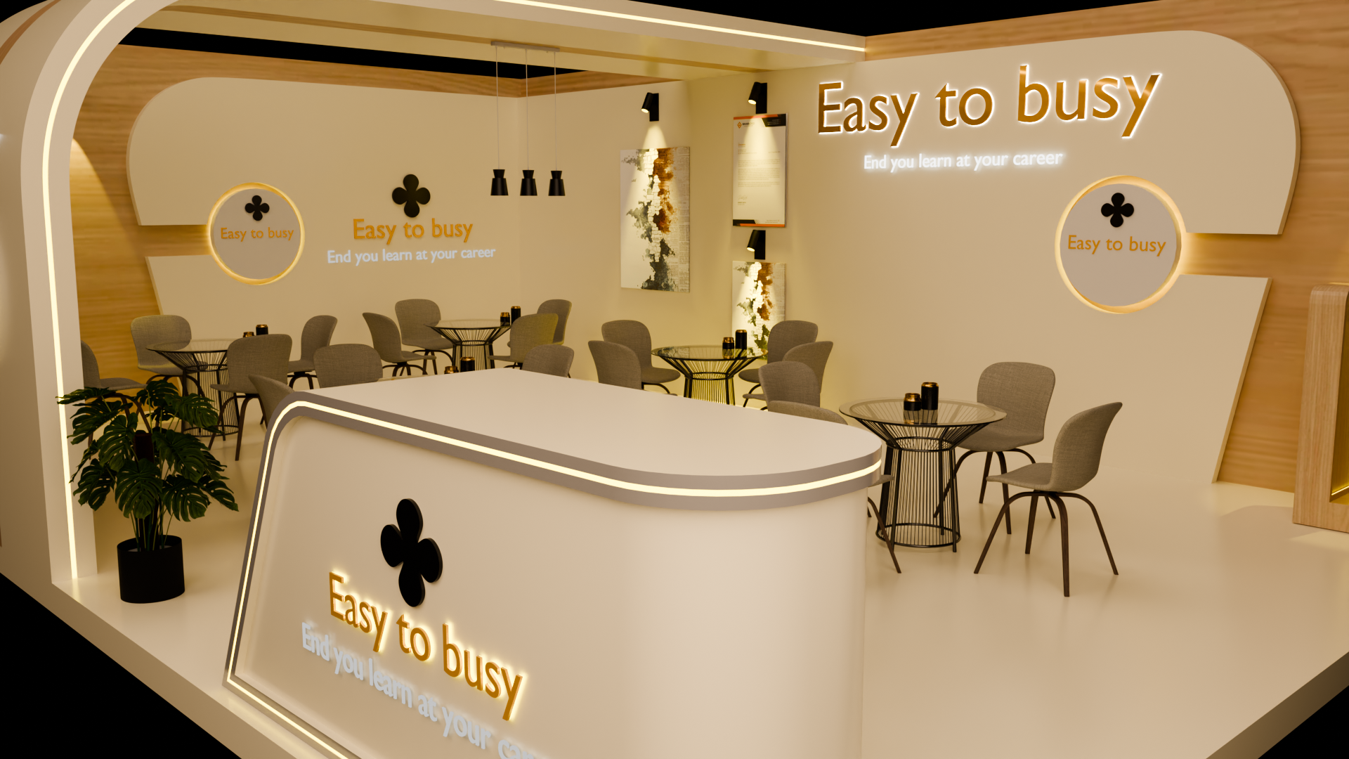 I will create professional 3D exhibition booth and stall design